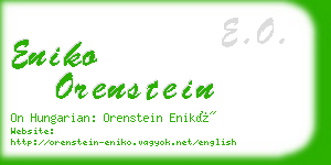eniko orenstein business card